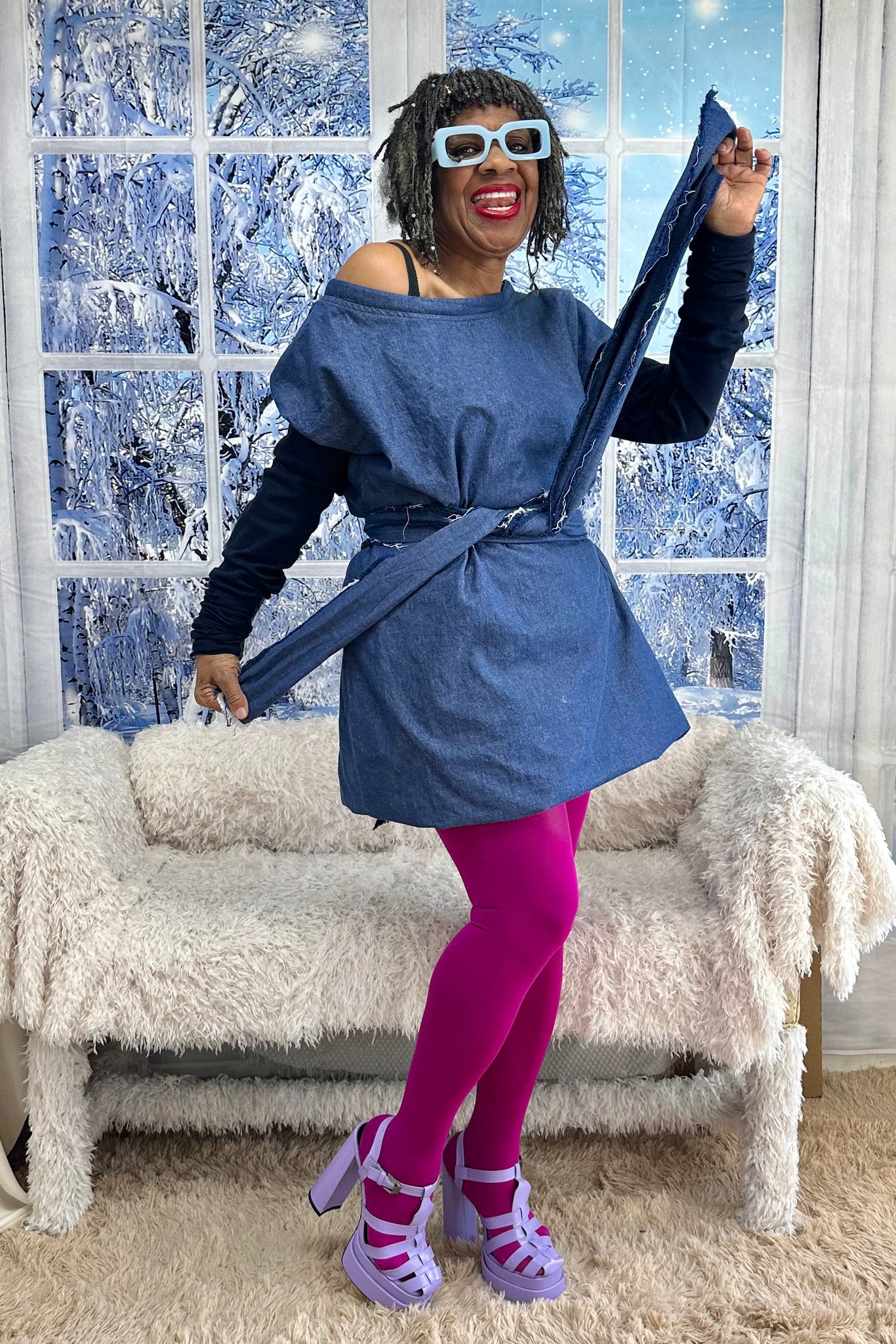 The AM PM Denim Dress (3Pc)