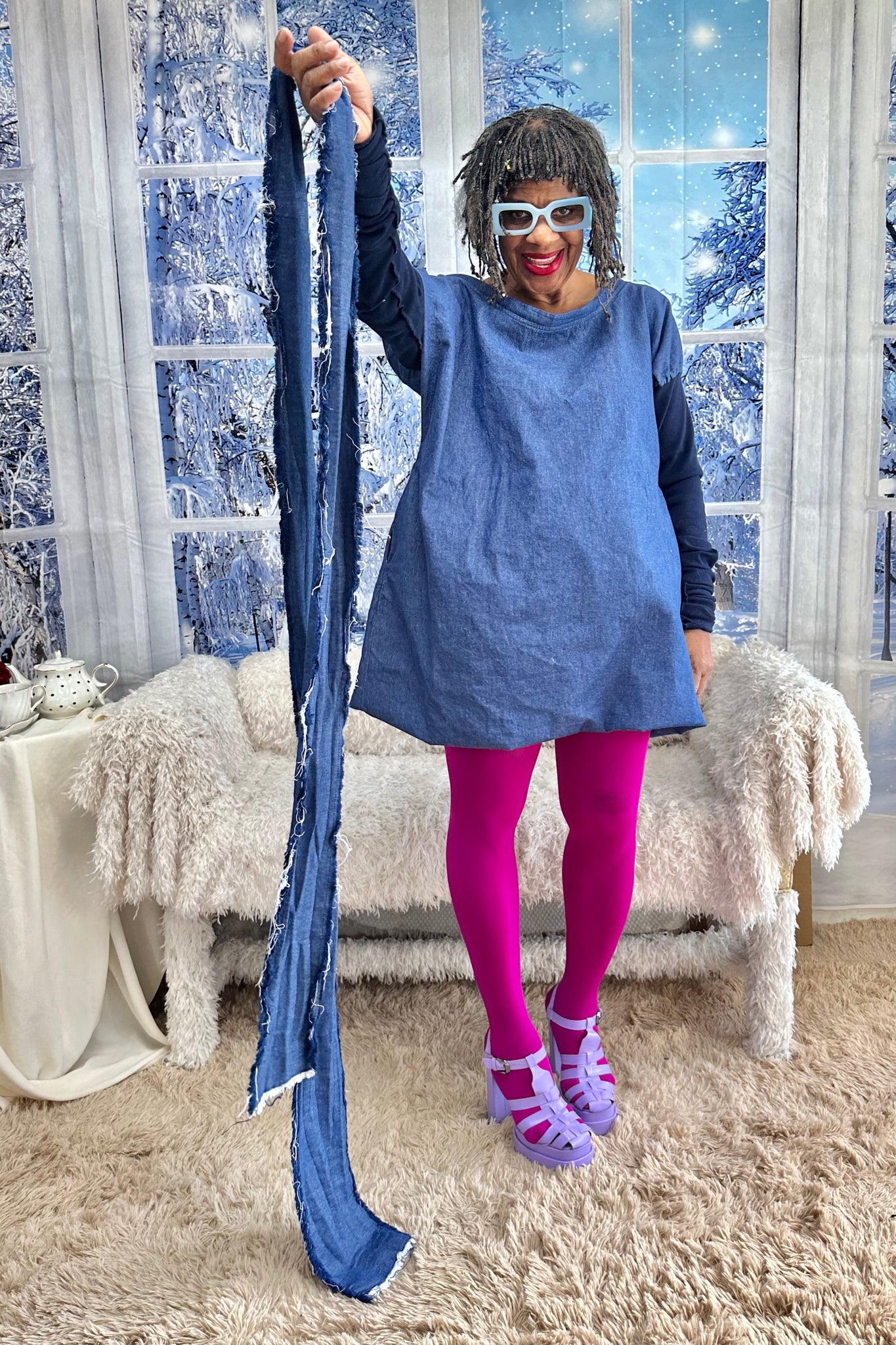 The AM PM Denim Dress (3Pc)