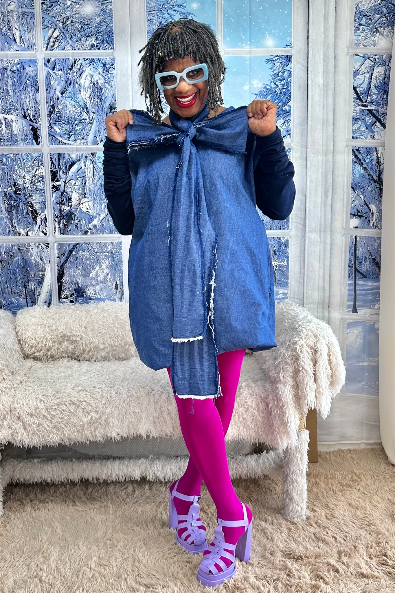 The AM PM Denim Dress (3Pc)