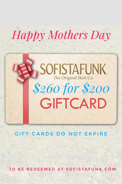 $260 Gift Card for $200 - Mother's Day Special