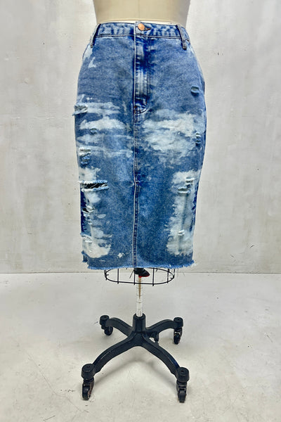 Denim and Friends Skirt -  (Tapered) - One Of One - B