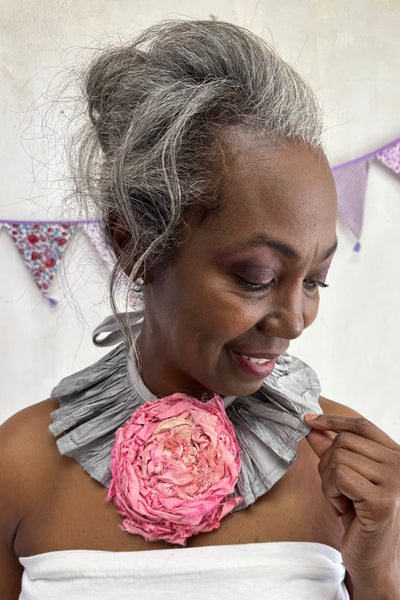 That Silk Ruffled Collar