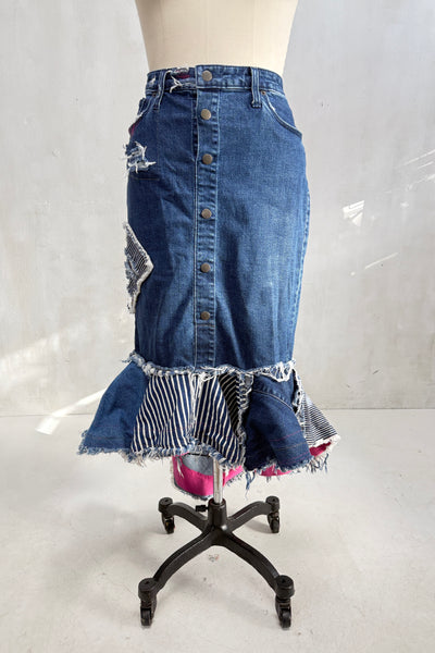 Denim and Friends Skirt -  (Fit To Flare) - One Of 1
