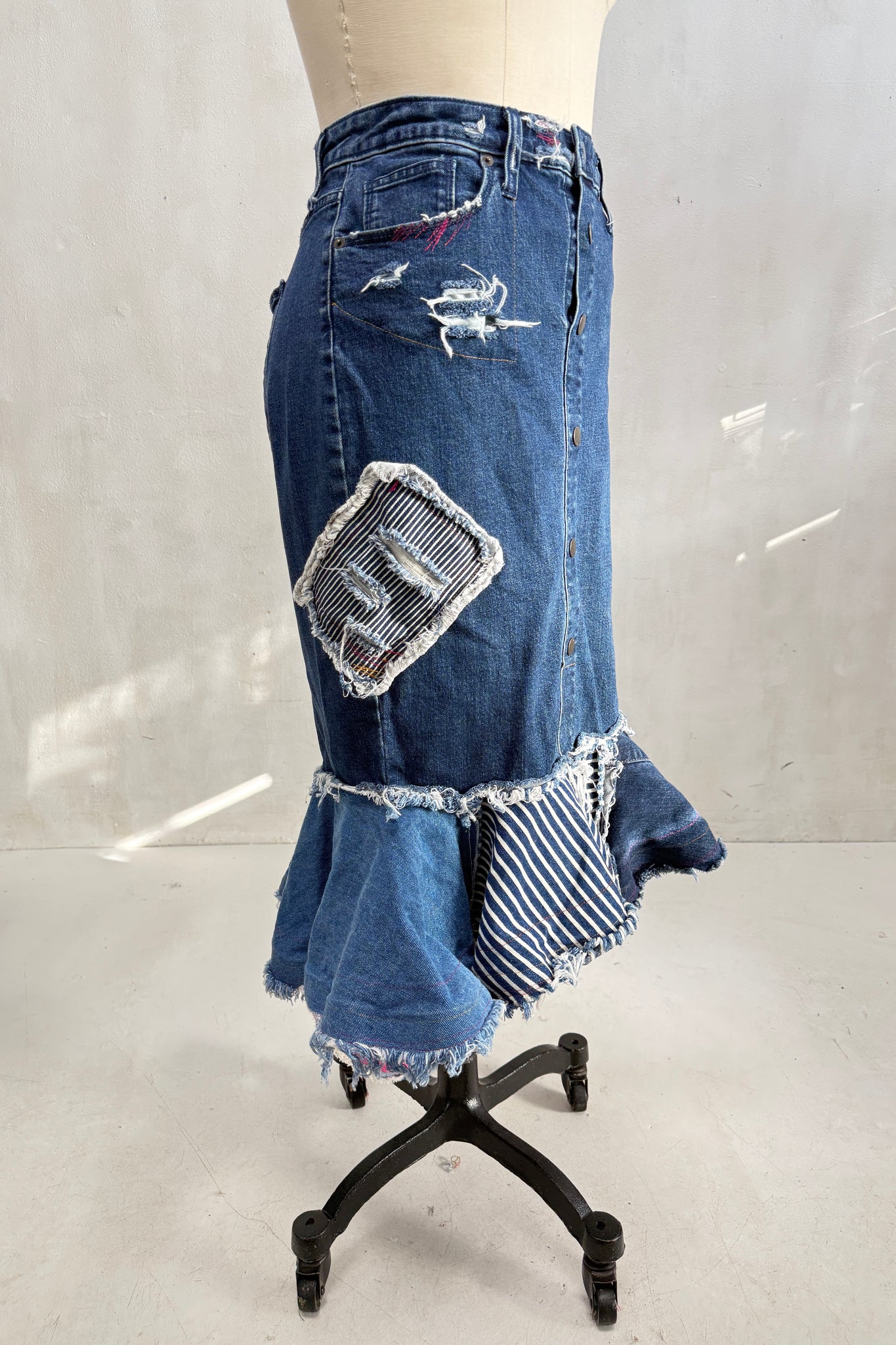 Denim and Friends Skirt -  (Fit To Flare) - One Of 1
