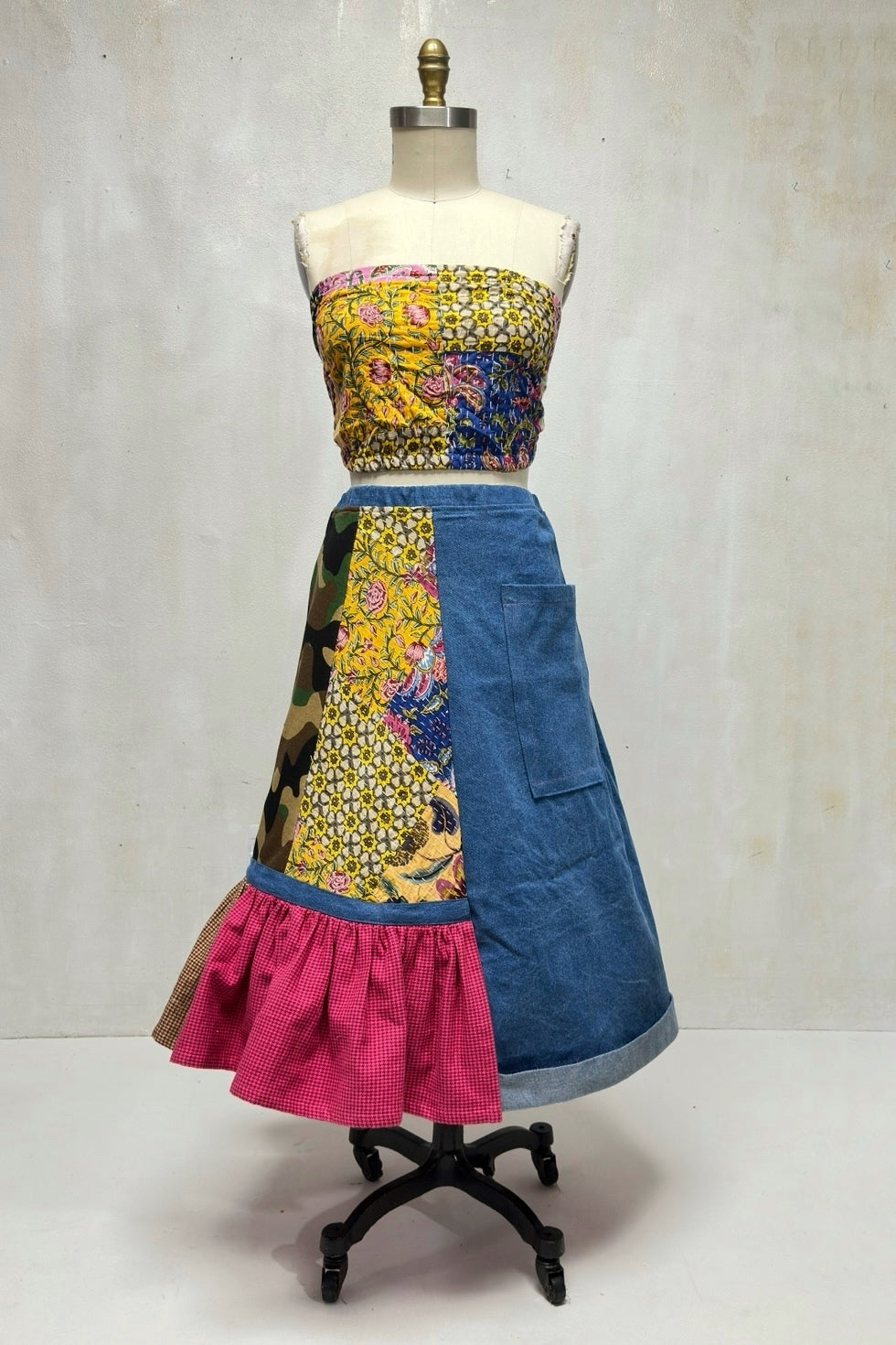 Kantha's Random Acts Of Fabrics Skirt