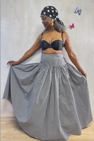 The Gingham Gathering MAXI Skirt
