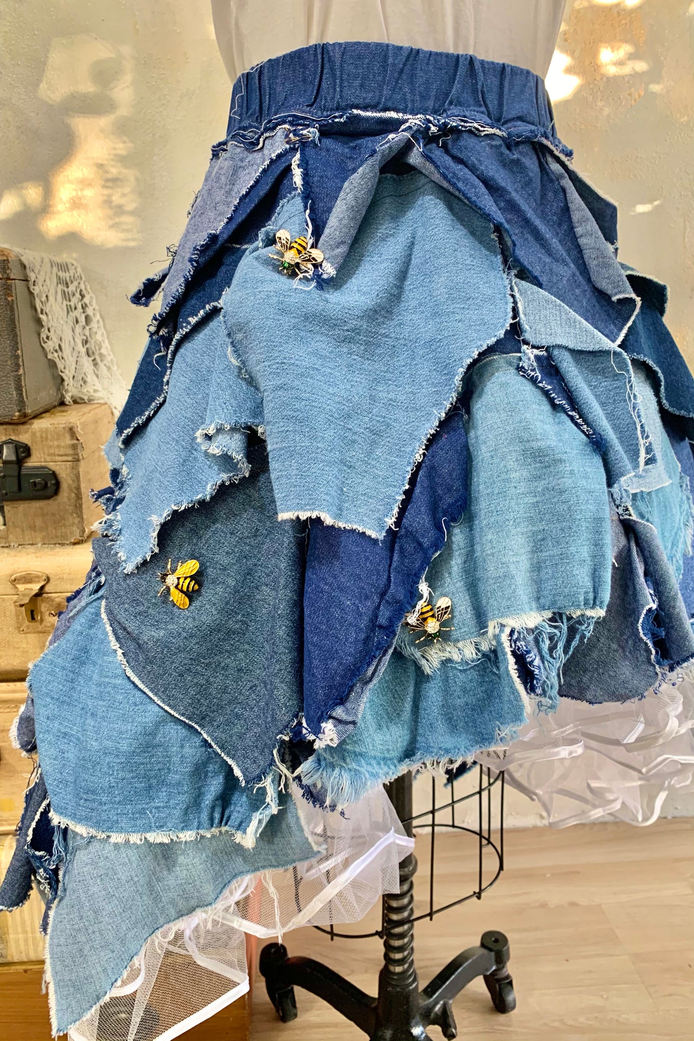 Pieces Of A Dream Lived In Denim (Skirt)