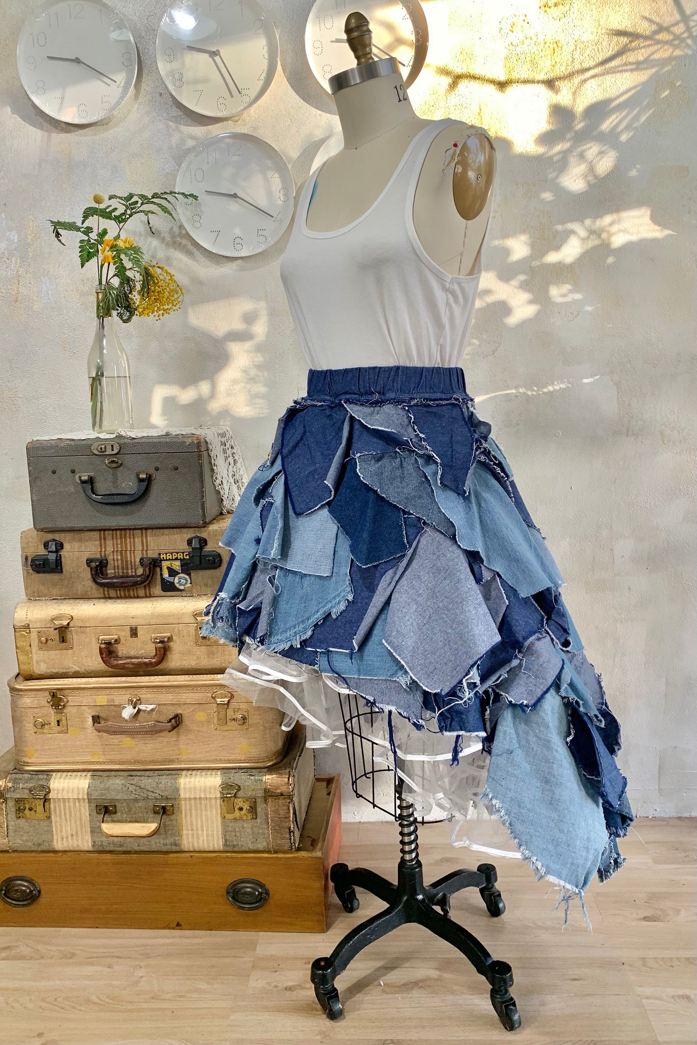 Pieces Of A Dream Lived In Denim (Skirt)