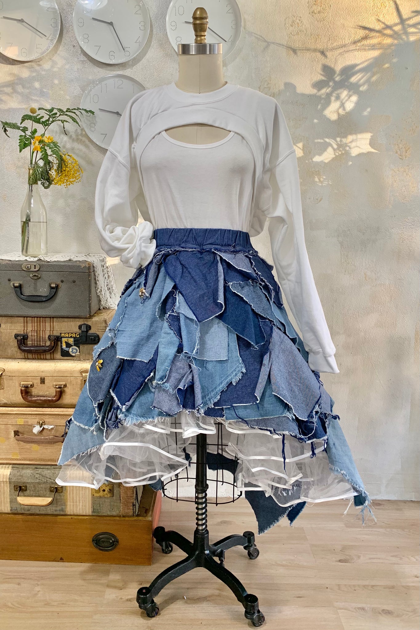 Pieces Of A Dream Lived In Denim (Skirt)